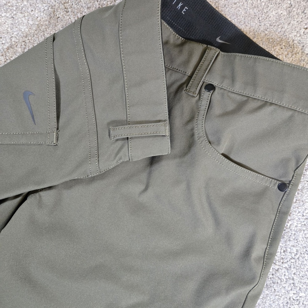 Nike Tour Repel 5-Pocket Slim Golf Pant Mens 32x30 Olive Green Stretch